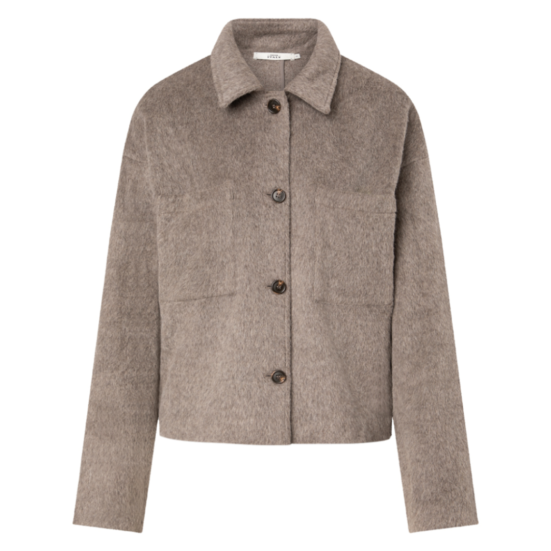 Hazel Wool Fur Jacket