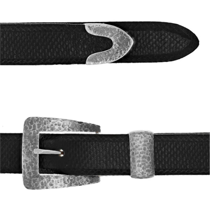 Cochran 1400 Sterling Hand Hammered Dress Buckle Set