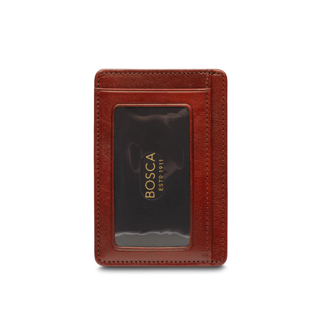 Old Leather 7 Pocket I.D. Card Case