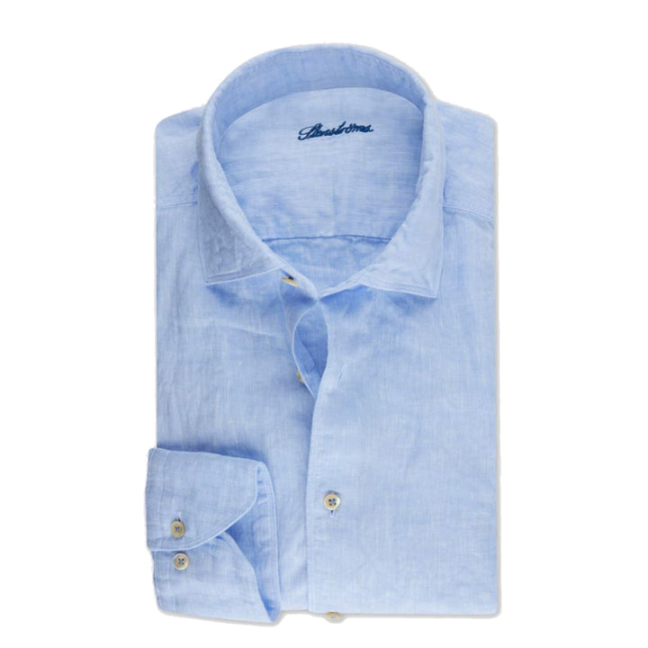 Light Blue Linen Sport Shirt