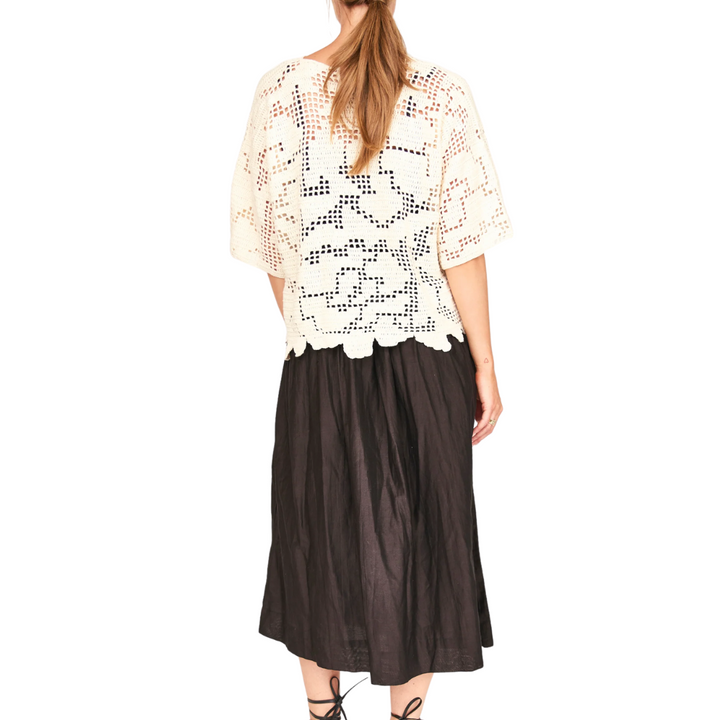 Fez Crochet Top in Natural