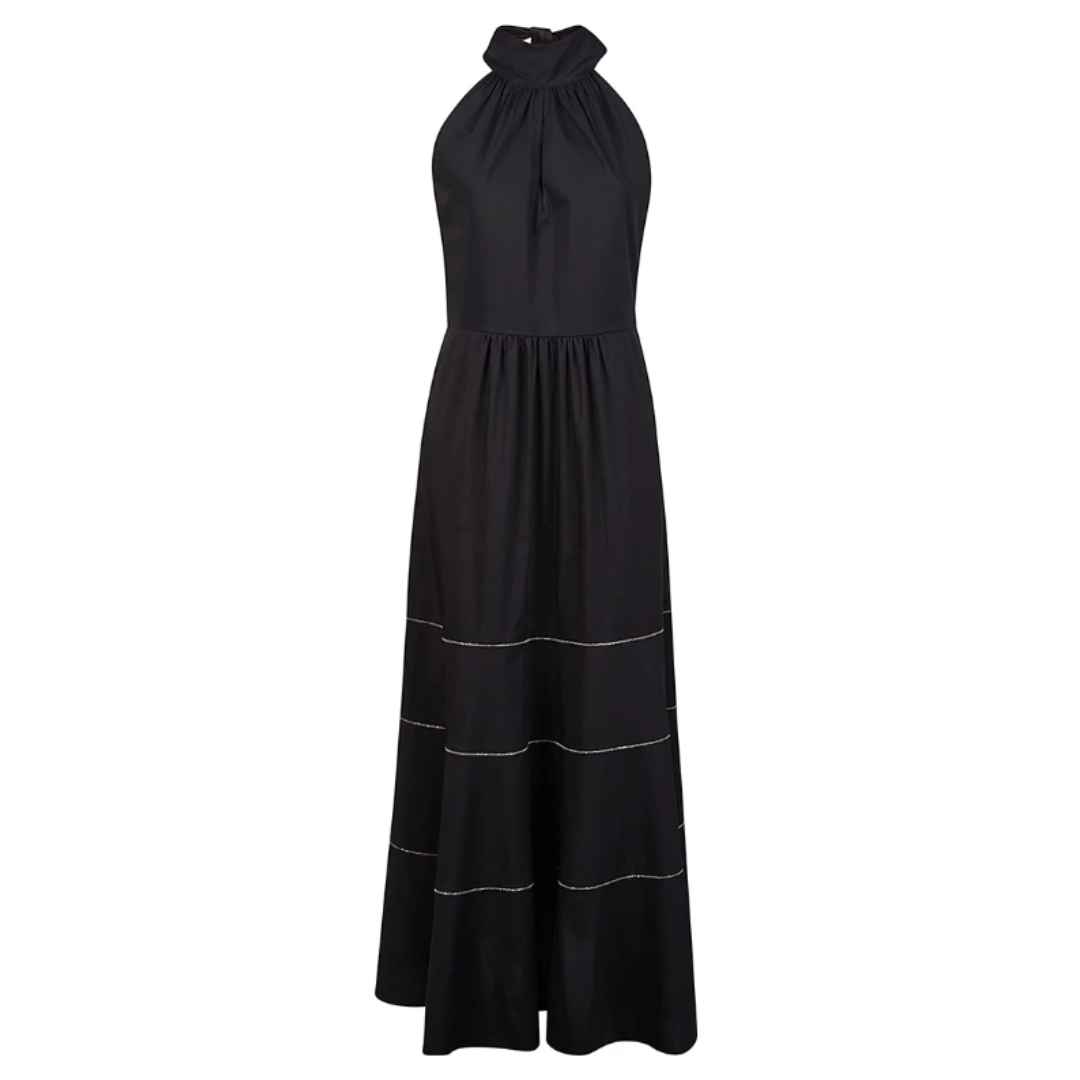 Halter Dress with Chain