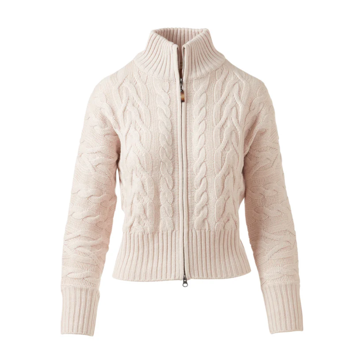 Luxe Cable Zip Cardigan