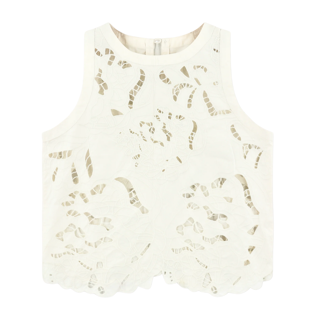 Santanyi Cutwork Tank