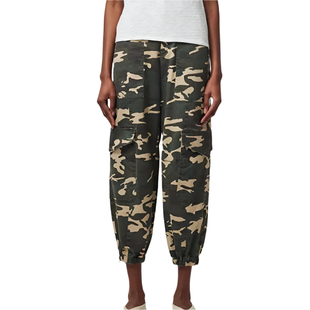 Washed Cotton Twill with Camo Print Cargo Pant - Classic Camo