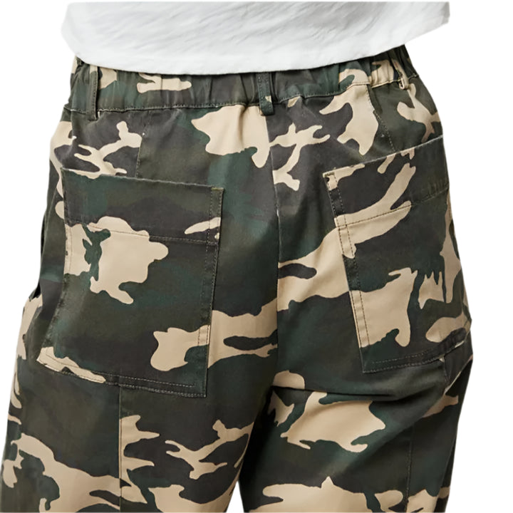 Washed Cotton Twill with Camo Print Cargo Pant - Classic Camo