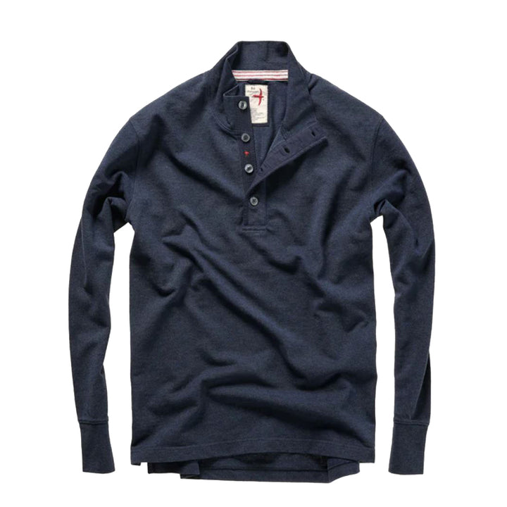Pique Button Mock