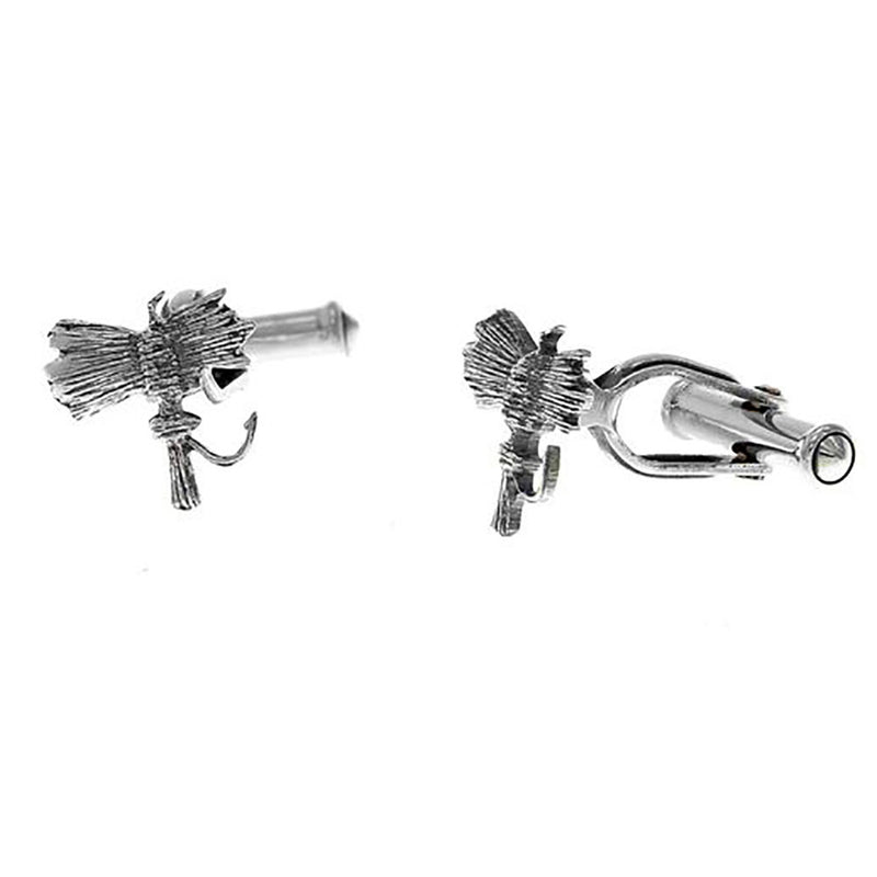 Silver Fly Cuff Links
