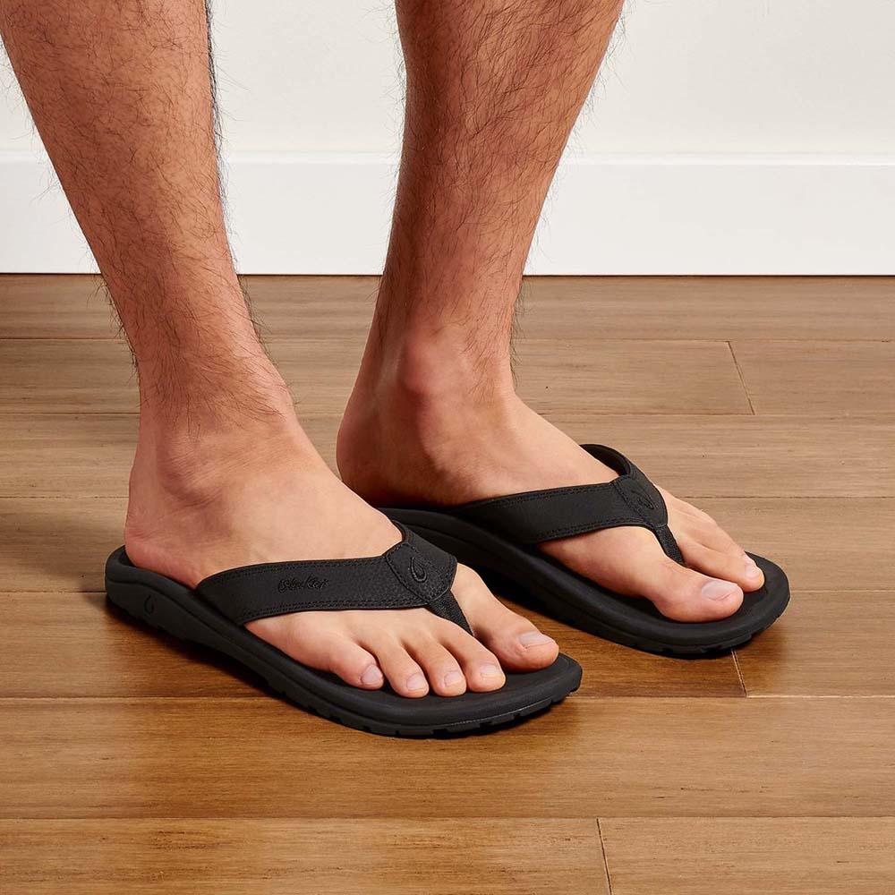 OluKai OluKai Ohana Sandal Black shop-silver-creek-com.myshopify.com