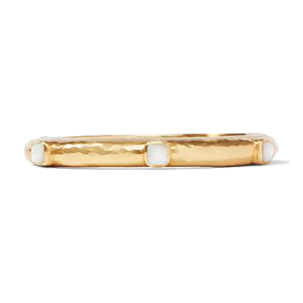 Catalina Hinge Bangle - Mother of Pearl