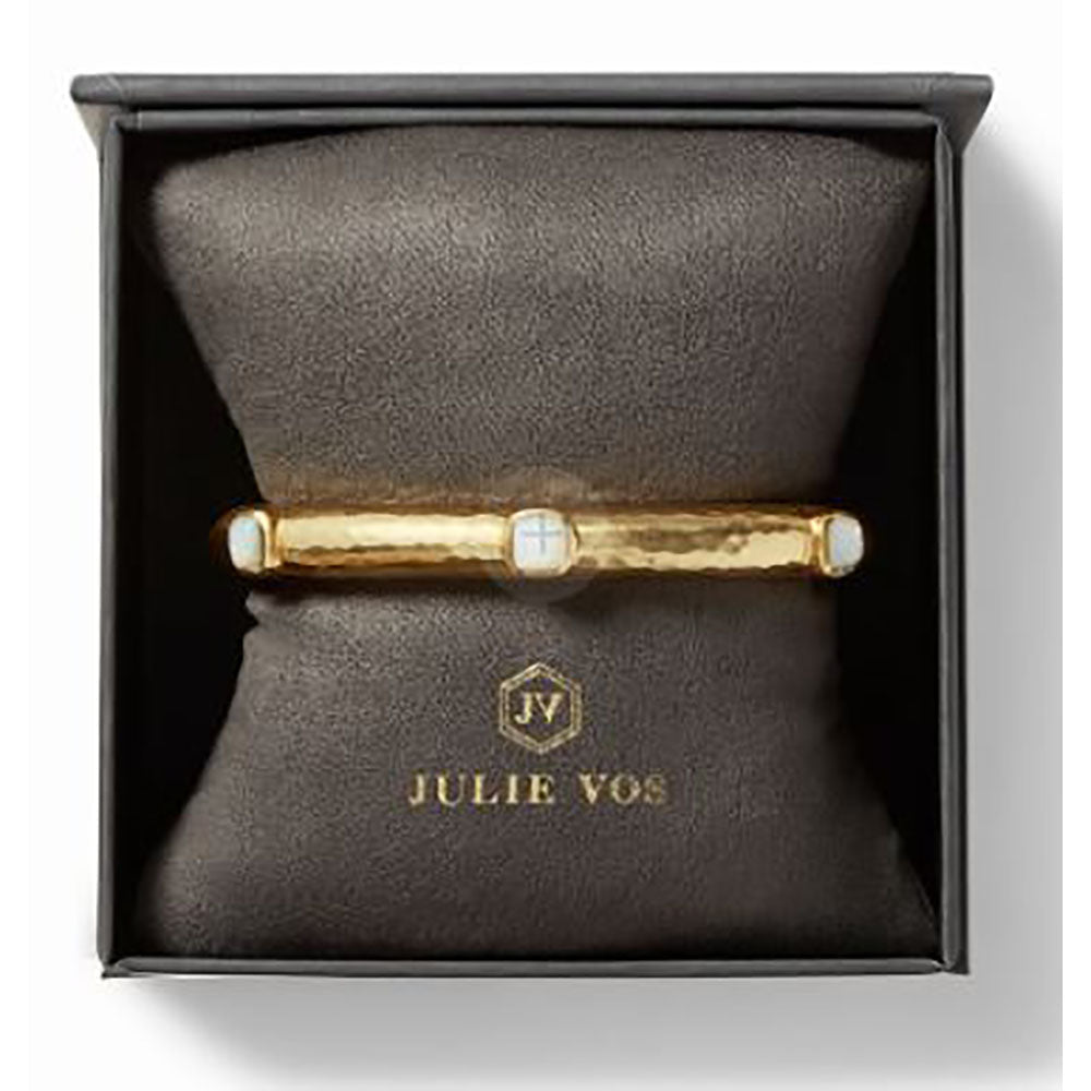 Catalina Hinge Bangle - Mother of Pearl