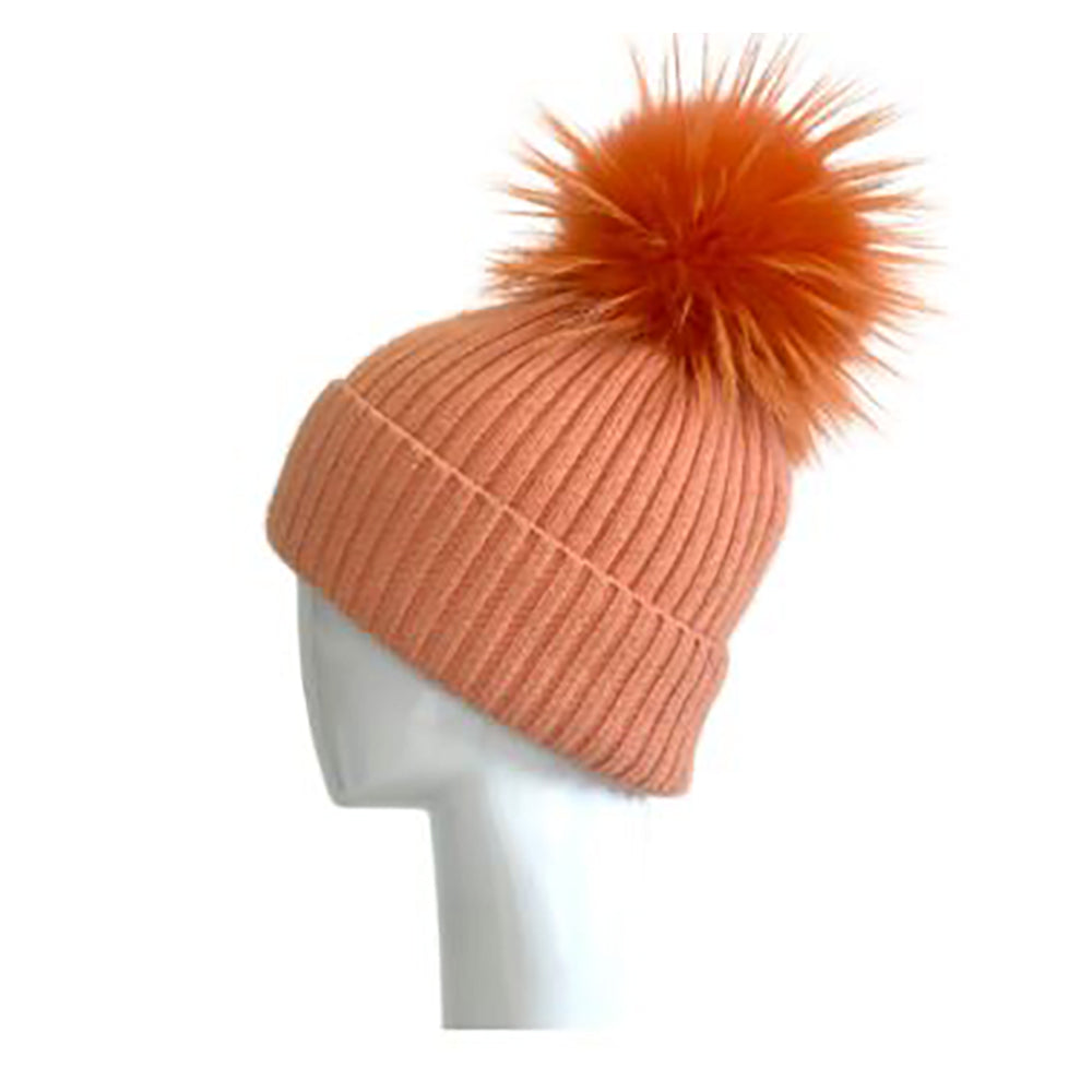 Mohair Wool Pom Hat