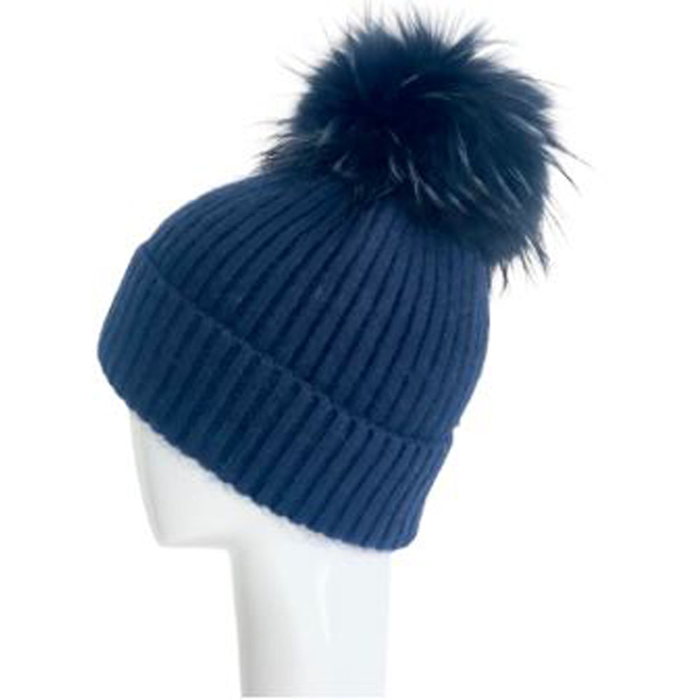 Mohair Wool Pom Hat