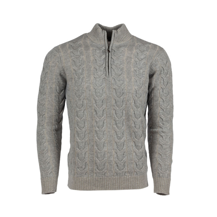 Kinross Plaited Cable 1/4-Zip