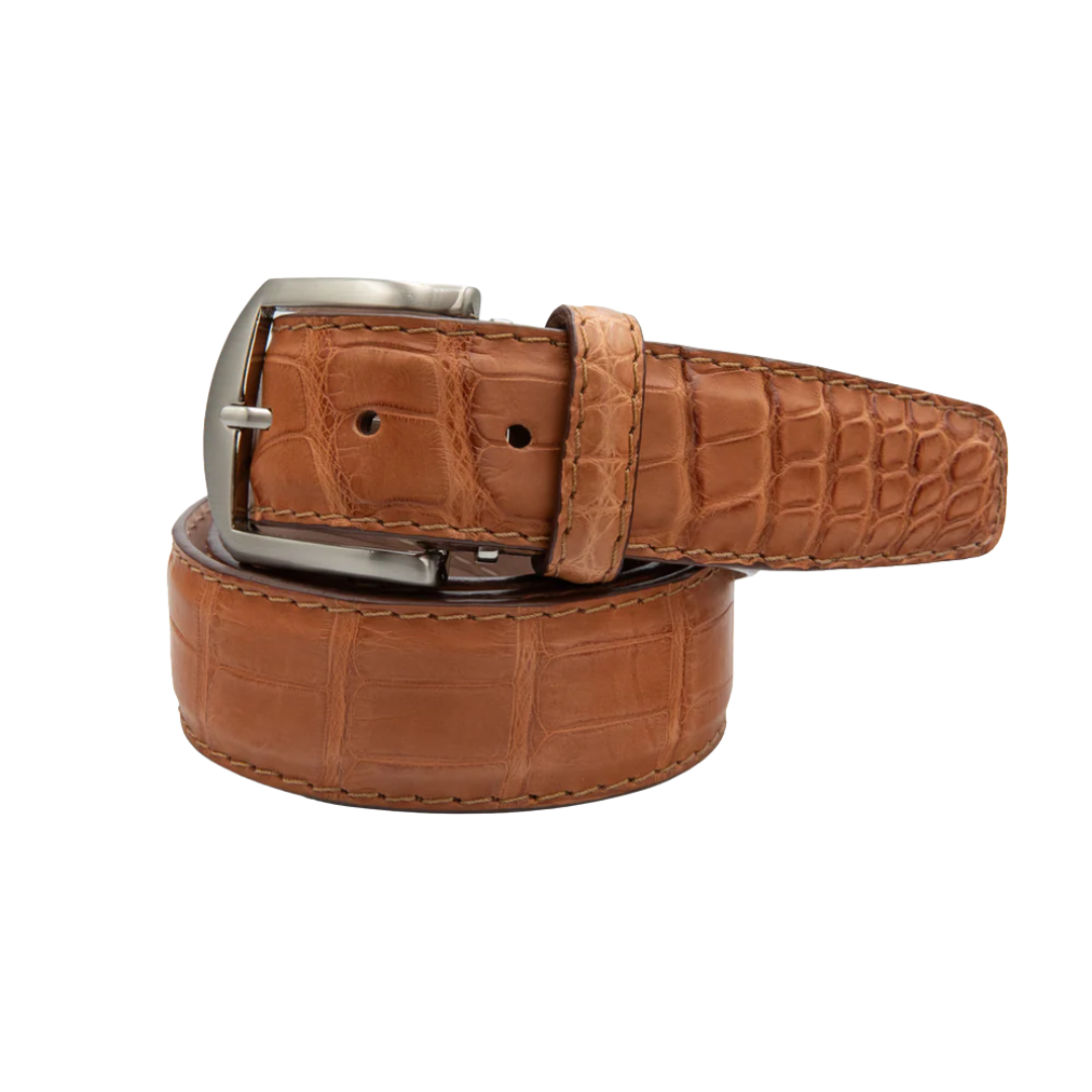 Alligator Belt - Cognac