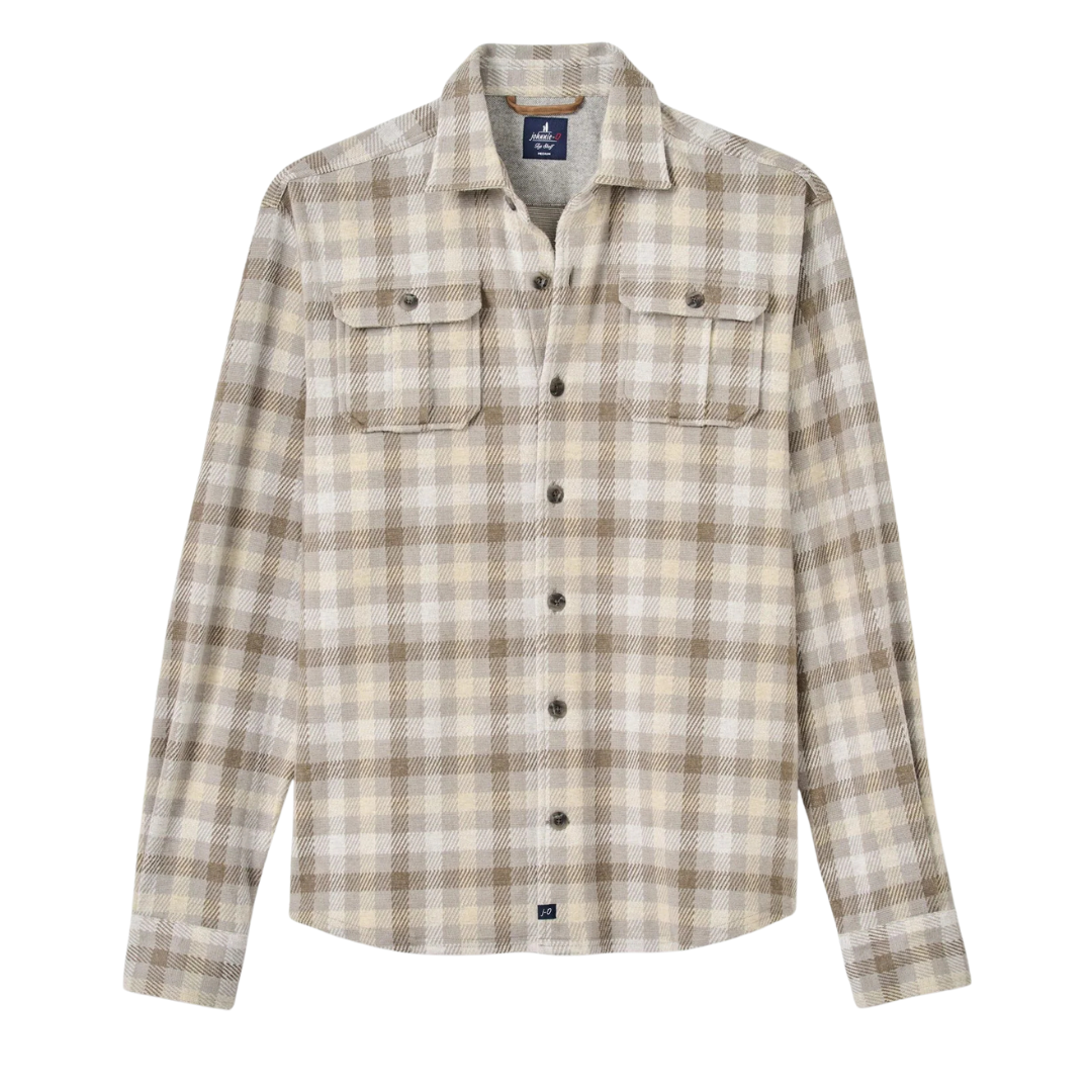 Stretch Knit Flannel Lodge Shirt
