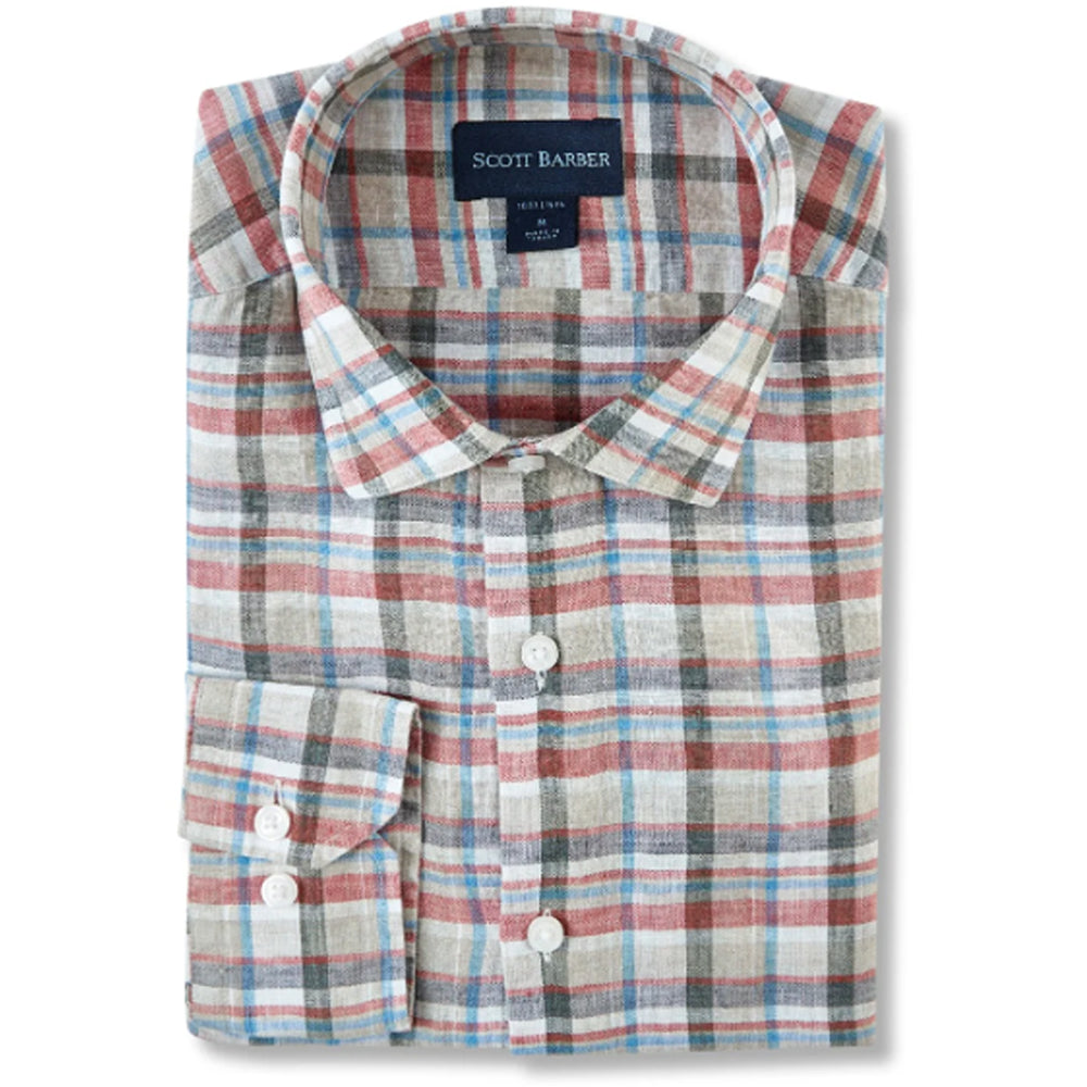 Washed Linen Bold Plaid