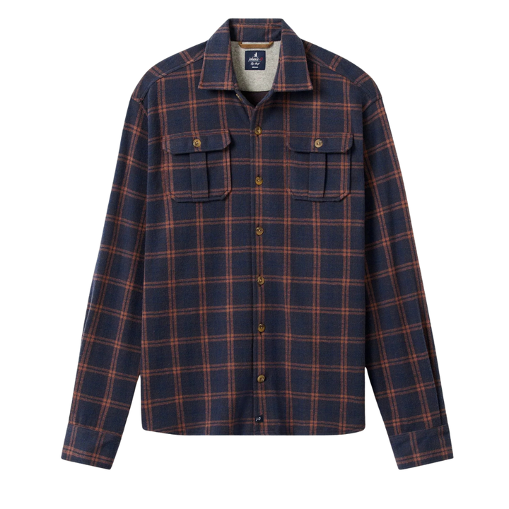 Stretch Knit Flannel Lodge Shirt