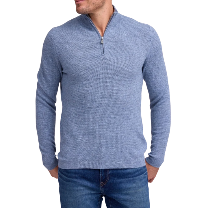 Merino Zip Mockneck