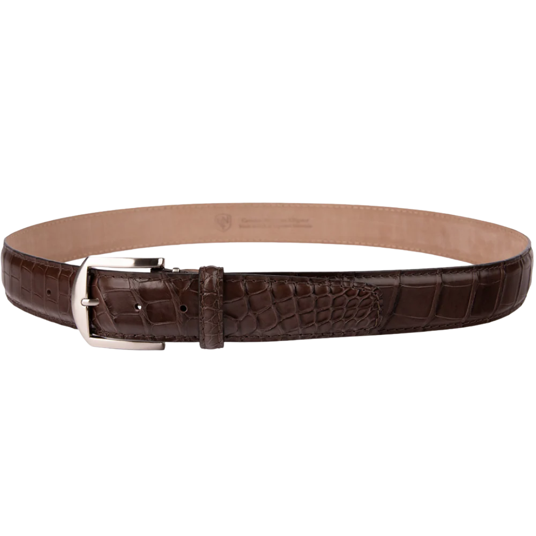 Alligator Belt - Brown