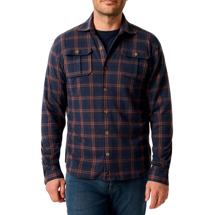 Stretch Knit Flannel Lodge Shirt