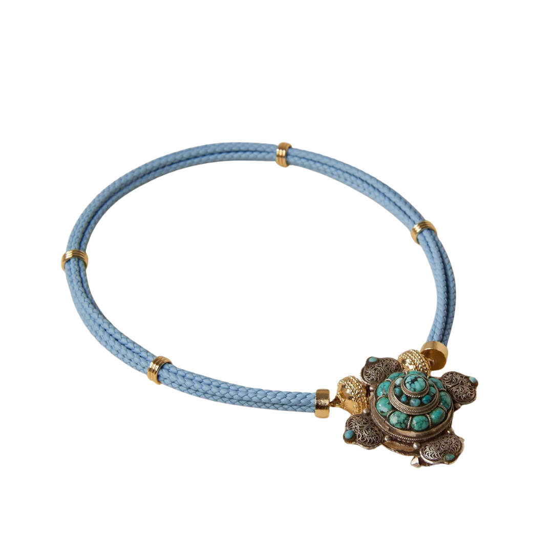 Aspen Braided Wedgewood Necklace