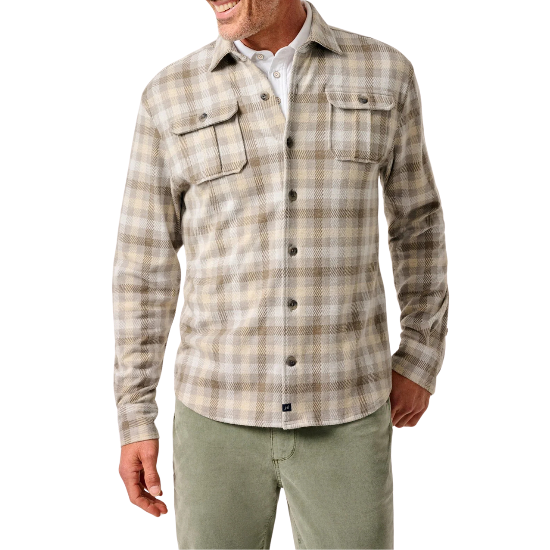 Stretch Knit Flannel Lodge Shirt