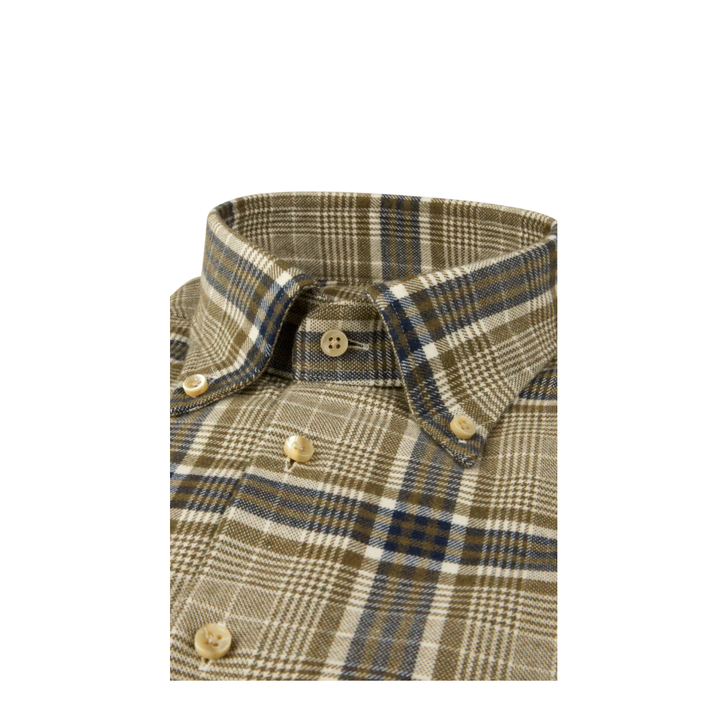 Green Checked Flannel Shirt
