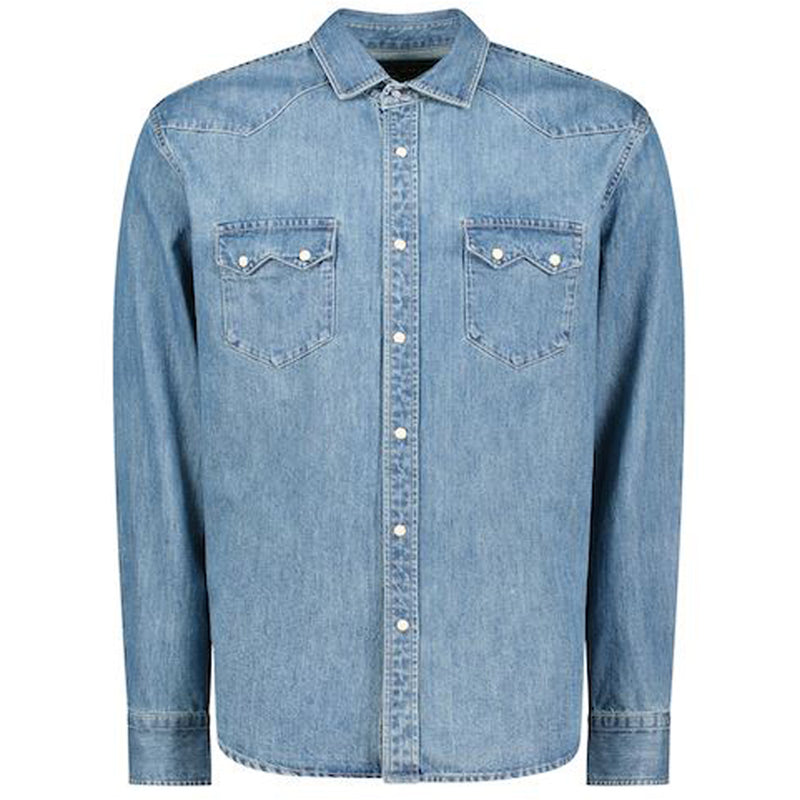 Ranch Shirt - Indigo Western