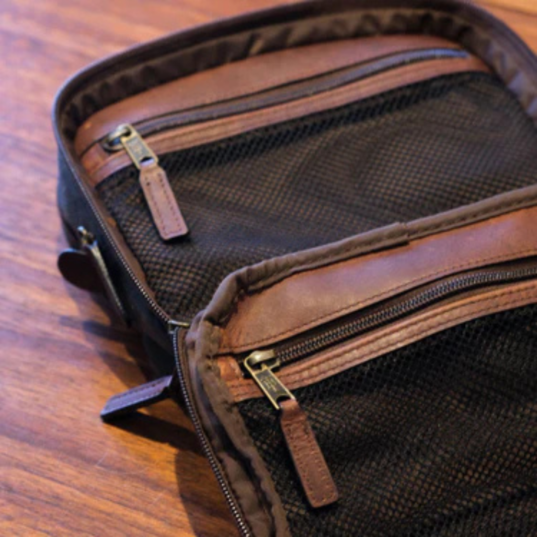 Canvas Toiletry Bag Bark