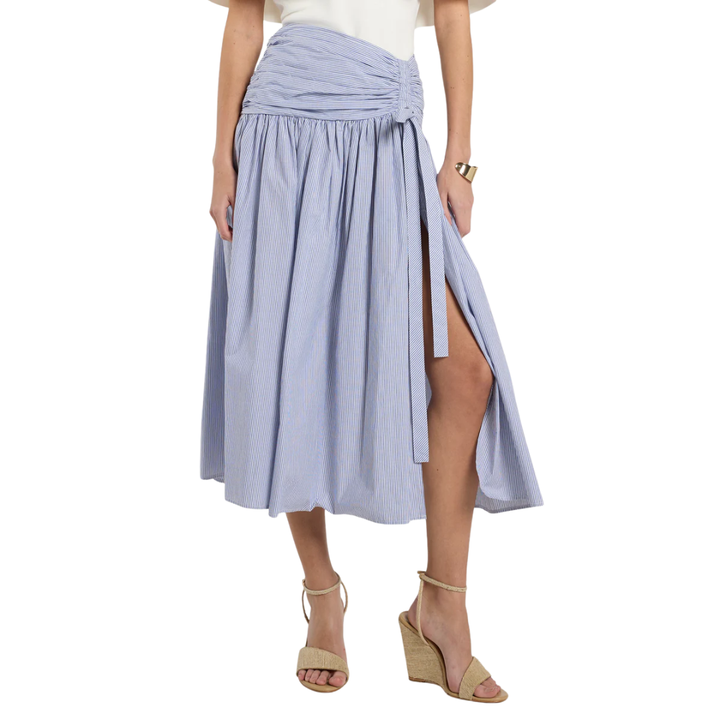 Maeve Skirt Blue Stripe