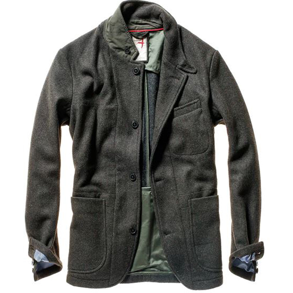 Melton Knit Trap Blazer Silver Creek Outfitters