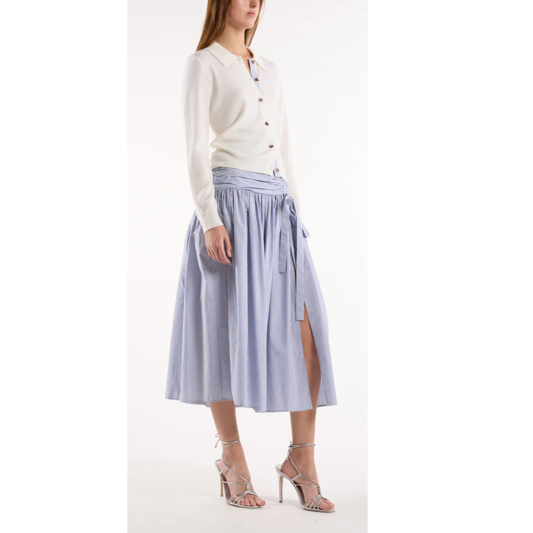 Maeve Skirt Blue Stripe
