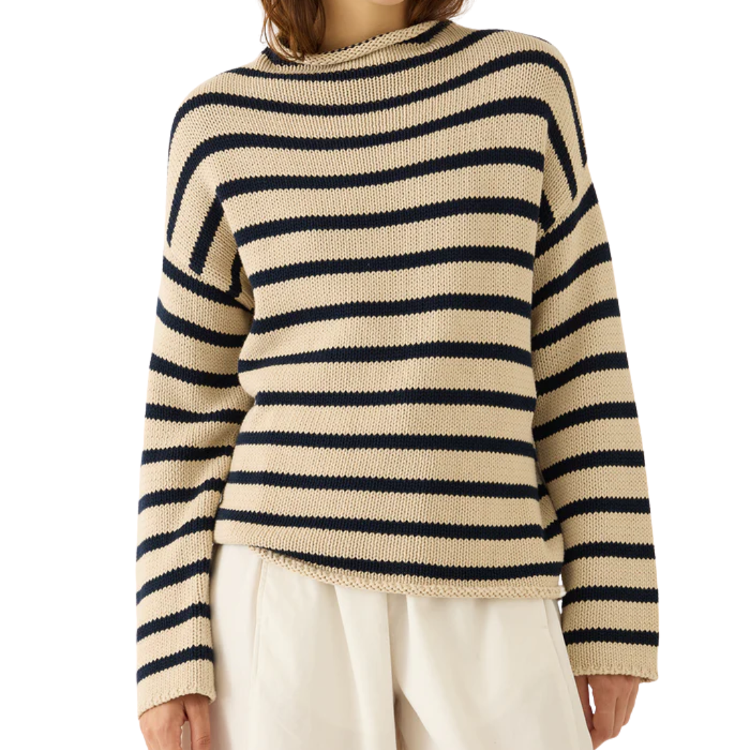 Lamis Stripe Cotton Sweater