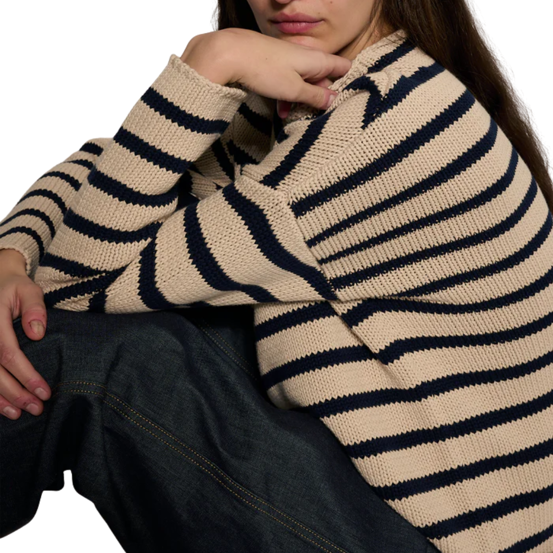 Lamis Stripe Cotton Sweater