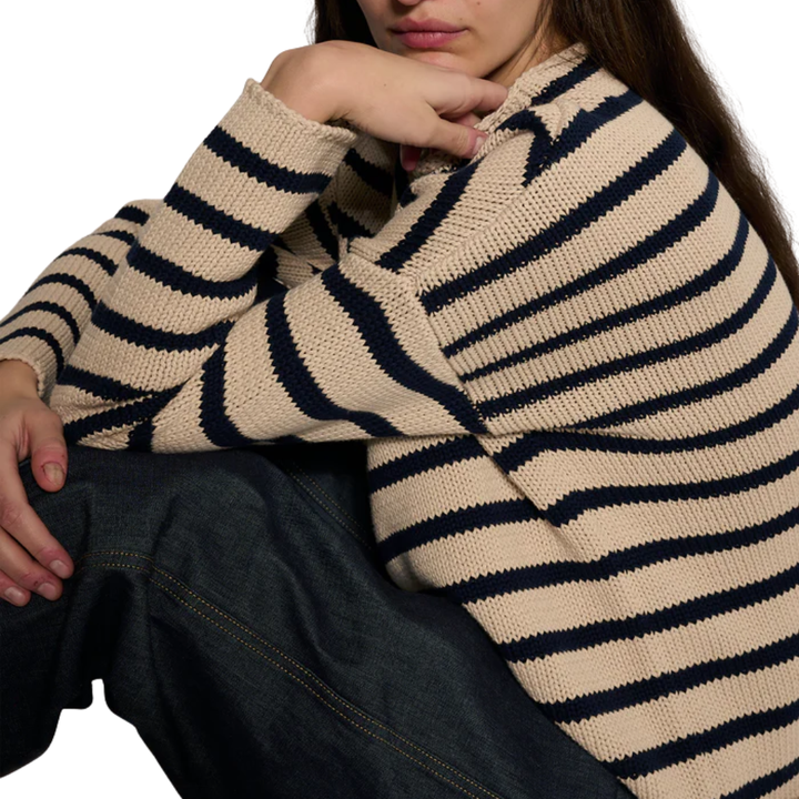 Lamis Stripe Cotton Sweater