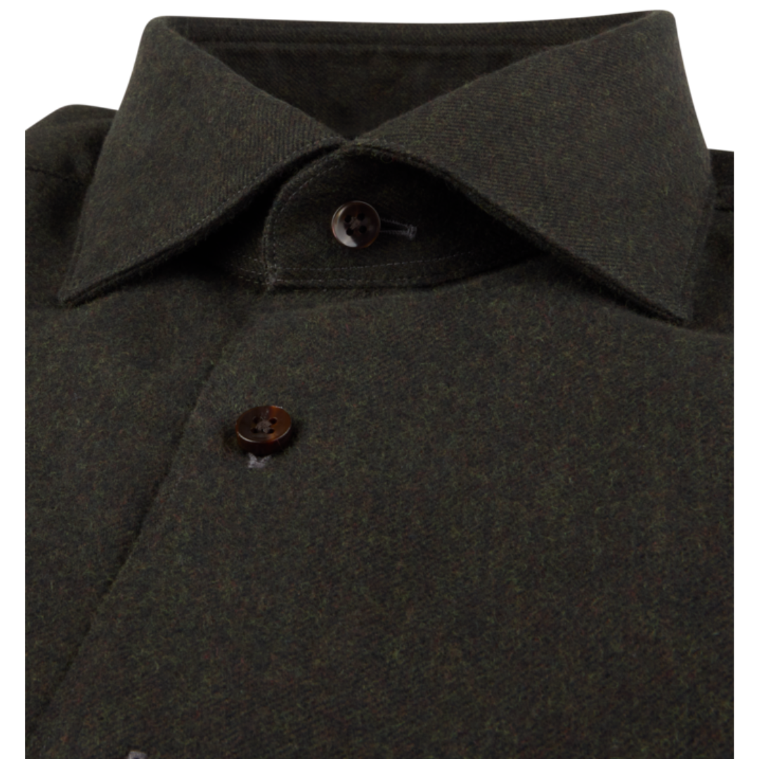 Dark Green Flannel Shirt