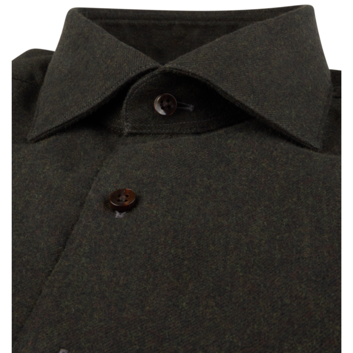 Dark Green Flannel Shirt