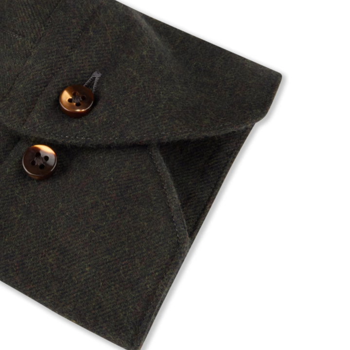 Dark Green Flannel Shirt