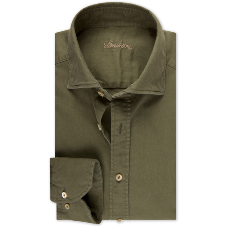 Green Denim Shirt