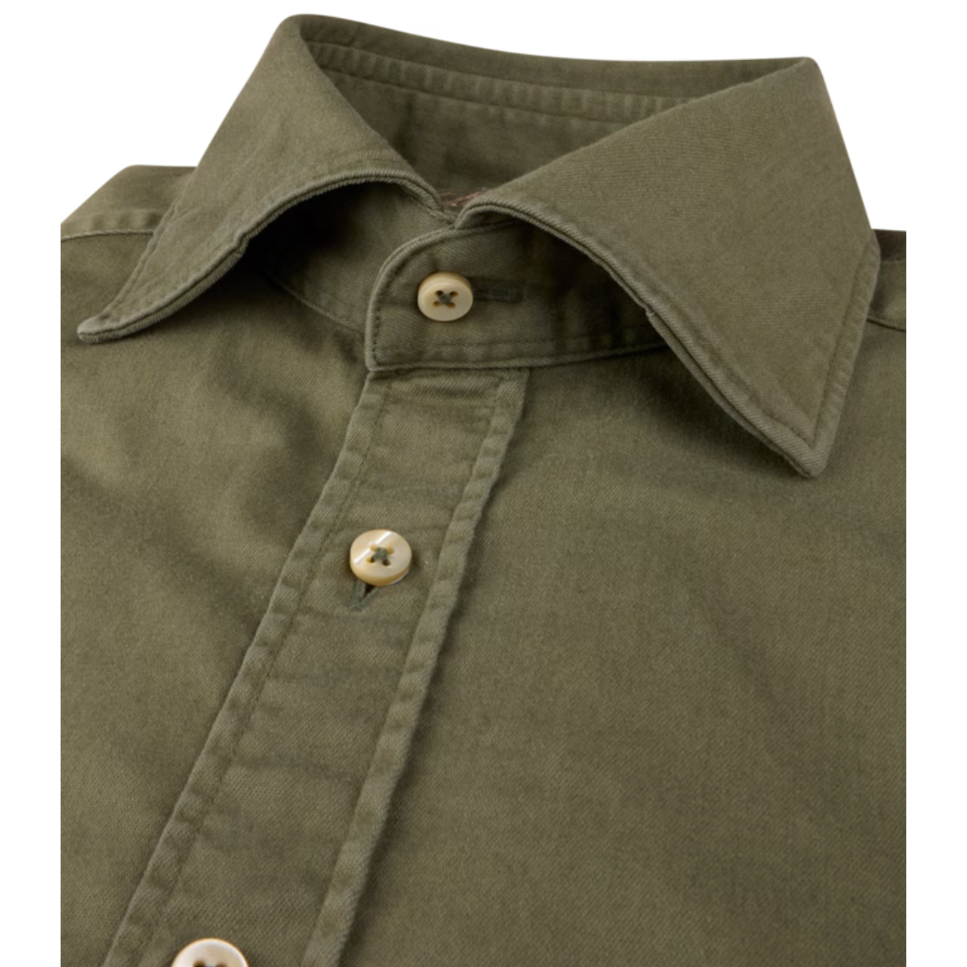 Green Denim Shirt