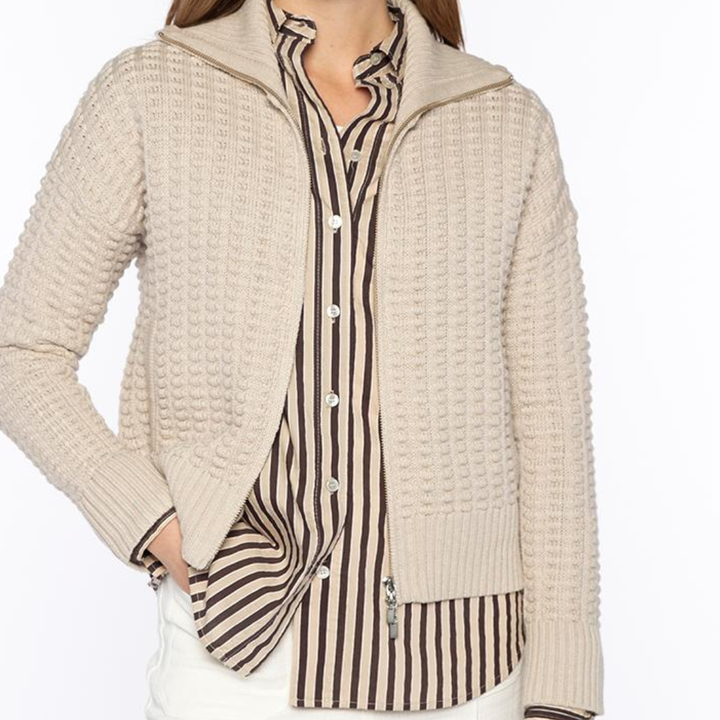 Bobble Zip Cardi