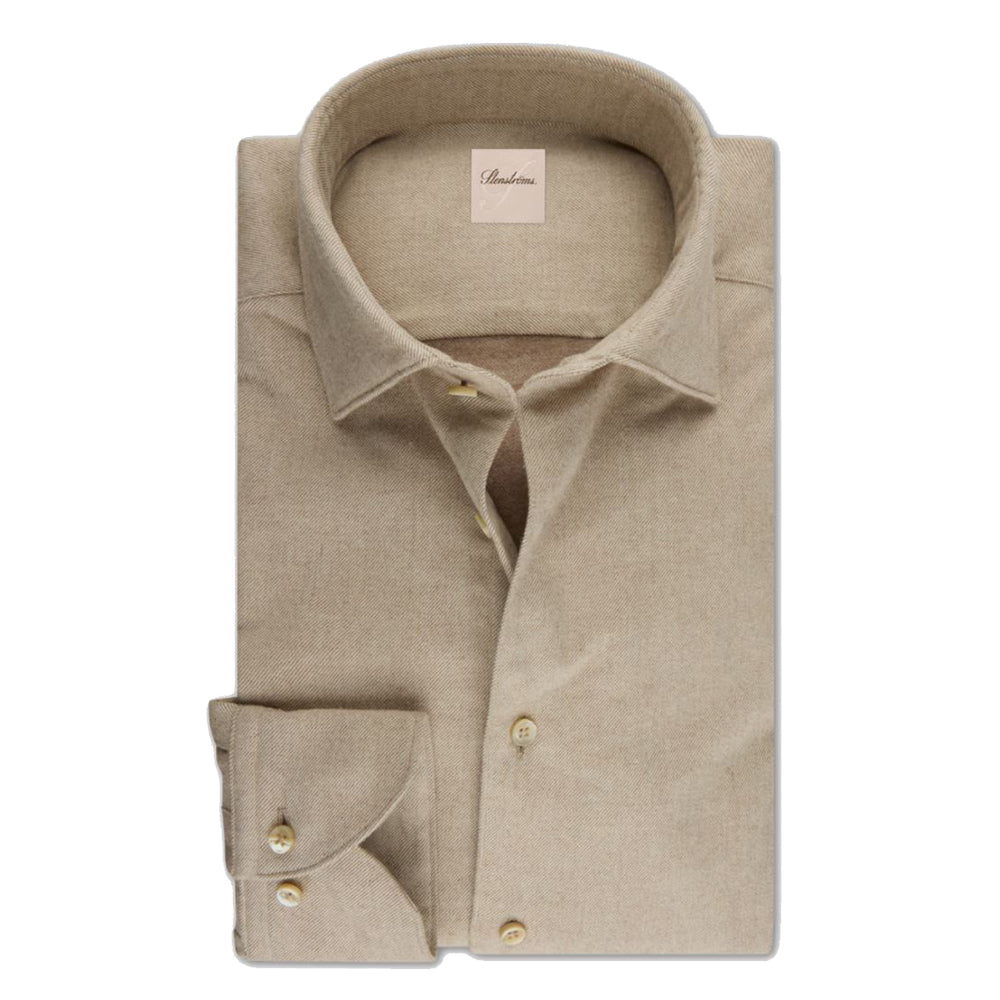Beige Flannel Shirt