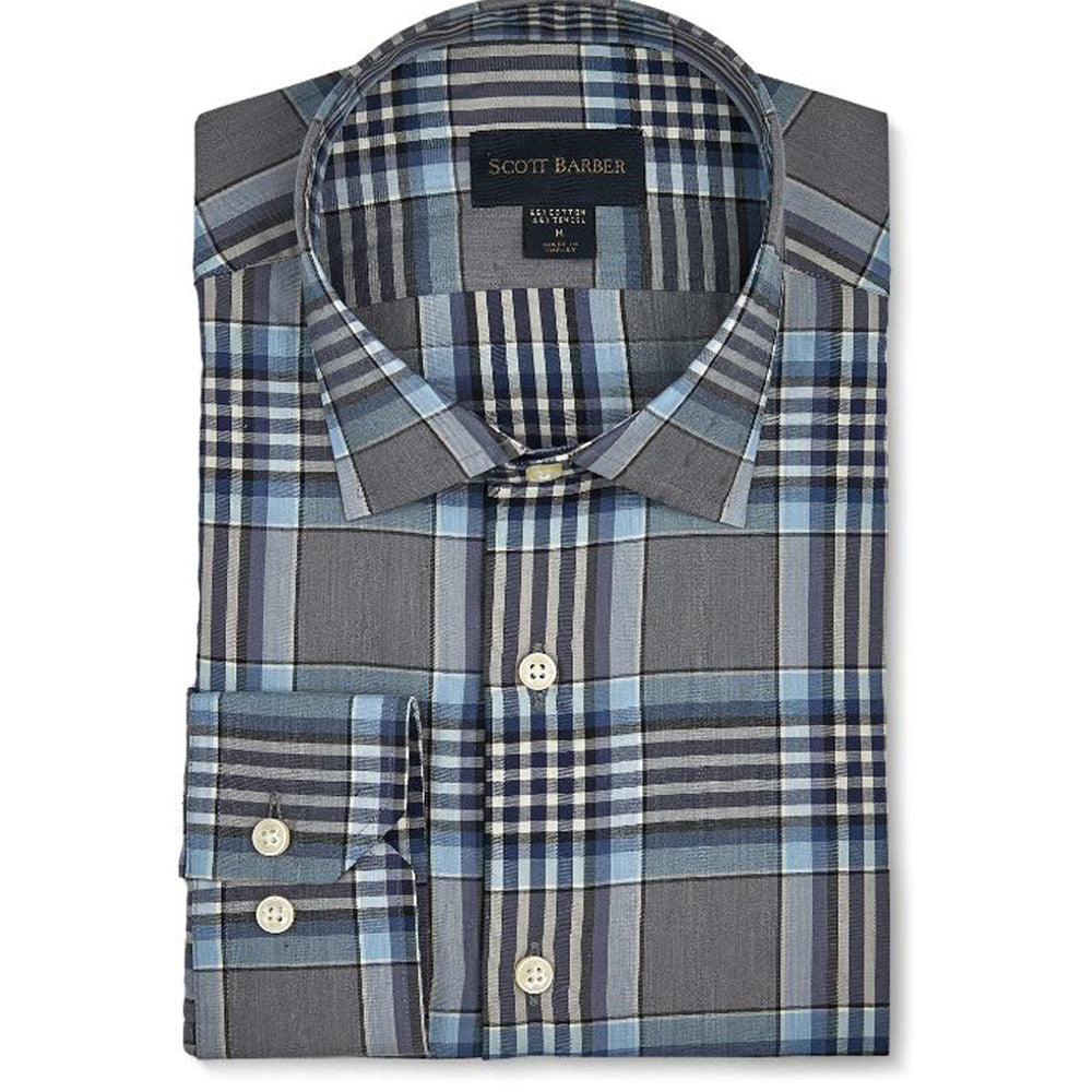 Blue Collegiate Plaid