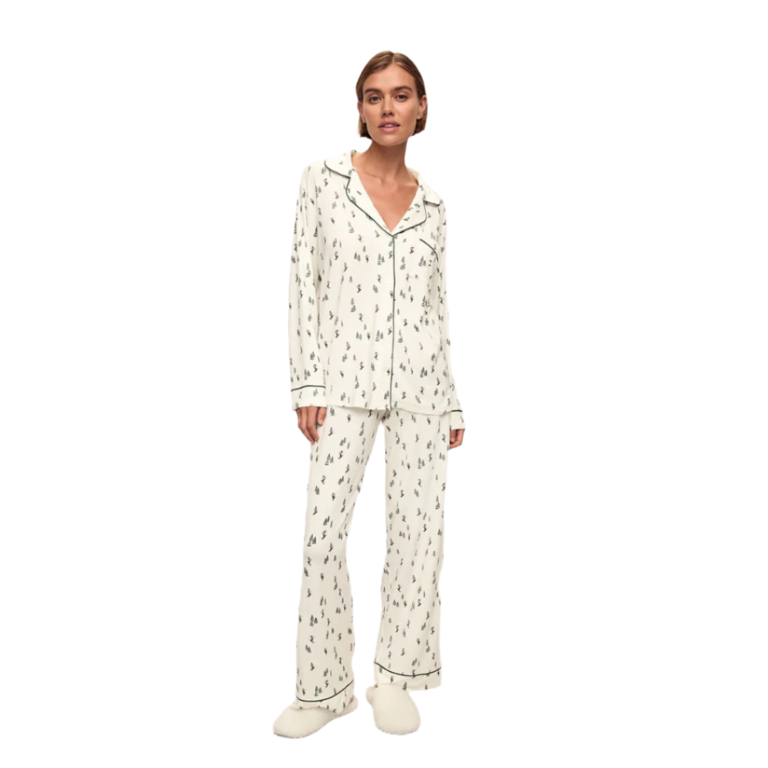 Gisele Long Printed PJ Set