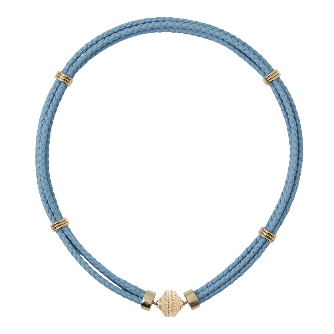 Aspen Braided Wedgewood Necklace
