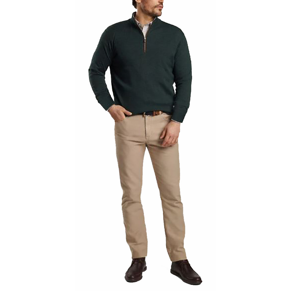 Autumn Crest Suede Trim Quarter Zip