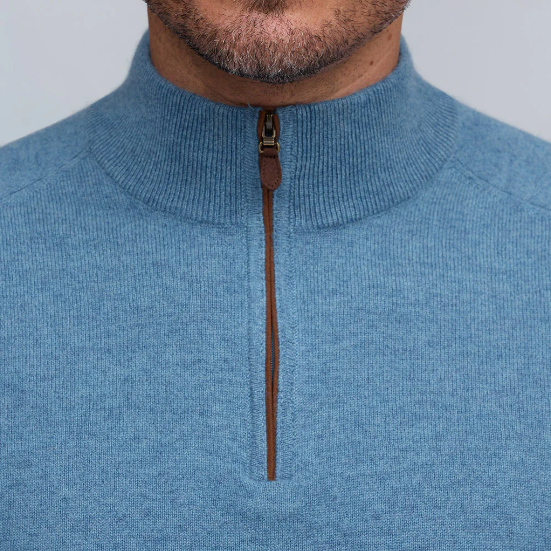 Cashmere Suede 1/4-Zip