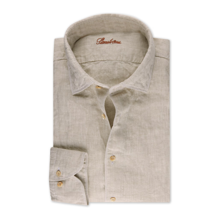 Light Beige Linen Shirt
