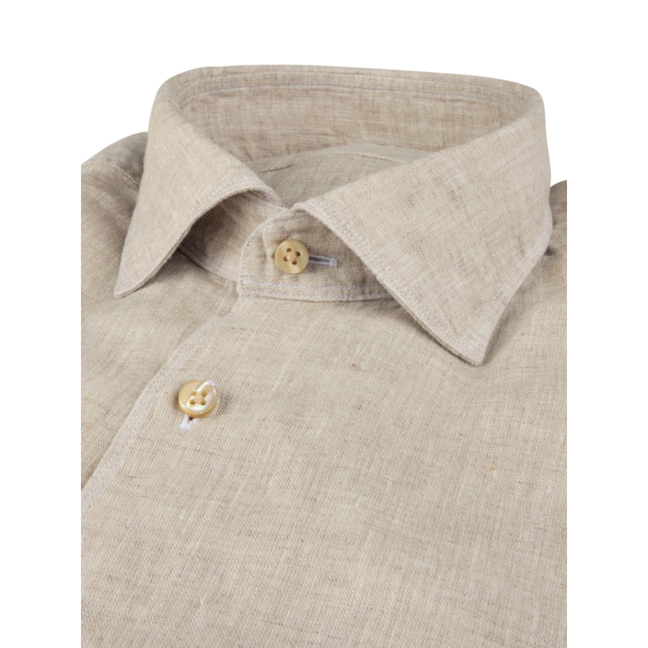 Light Beige Linen Shirt